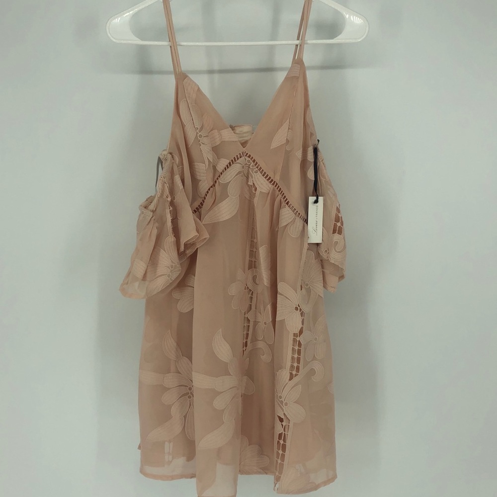 LOVERS + FRIENDS WISHFUL DRESS BLUSH FLORAL NEW - Picture 5 of 8